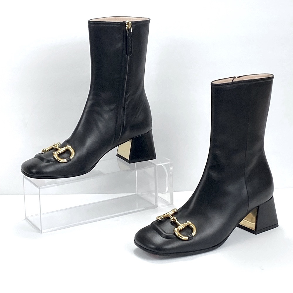 New Gucci  mid-heel ankle boot with Horsebit - Picture 11 of 16
